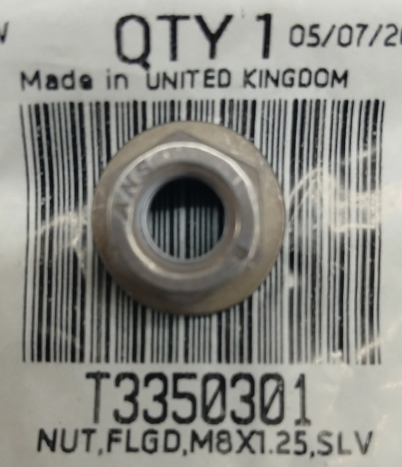 T3350301 | Nut Flanged M8 Silver