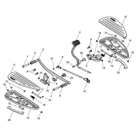 Triumph Footboard Kit A9770117