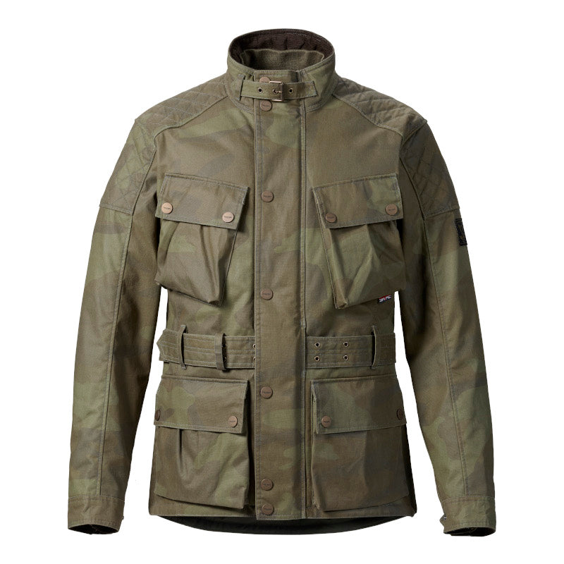 Triumph mcqueen waxed store camo jacket